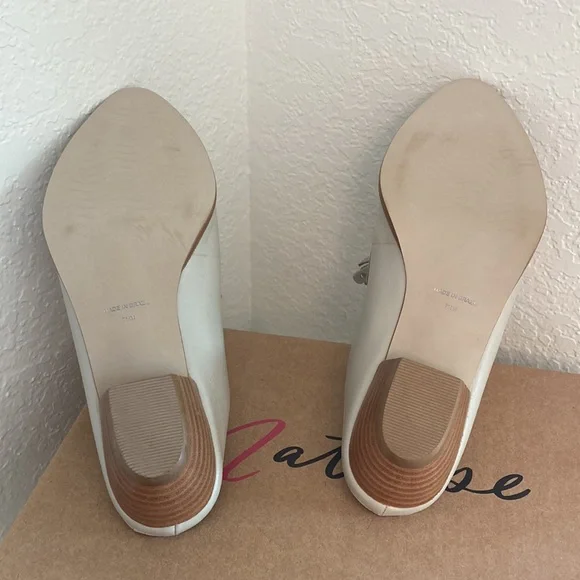 Women’s NWT MATISSE Ivory Leather Mules Shoes from Nordstrom size 7.5 - Picture 9 of 12